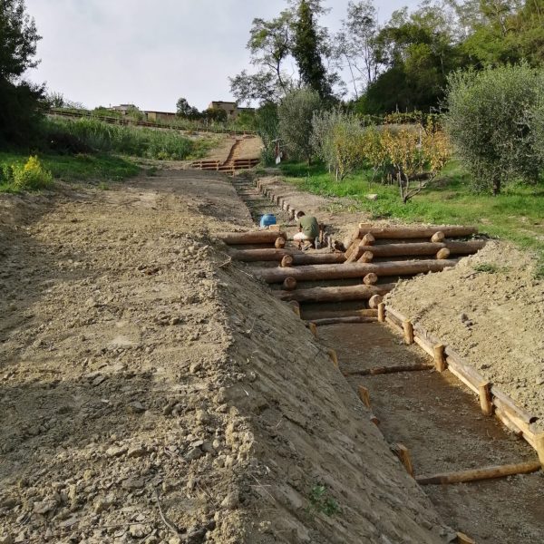 Consolidamento Canalizzazione a Pali e Rete