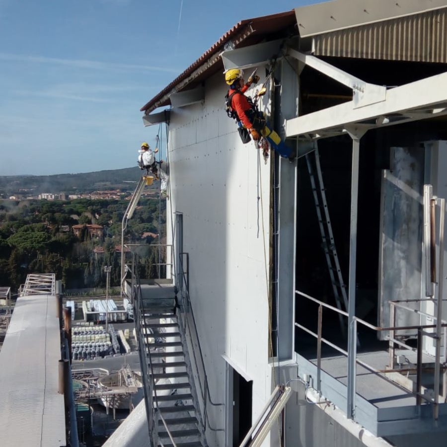 Lavori in Quota su Fune Livorno Pisa Lucca